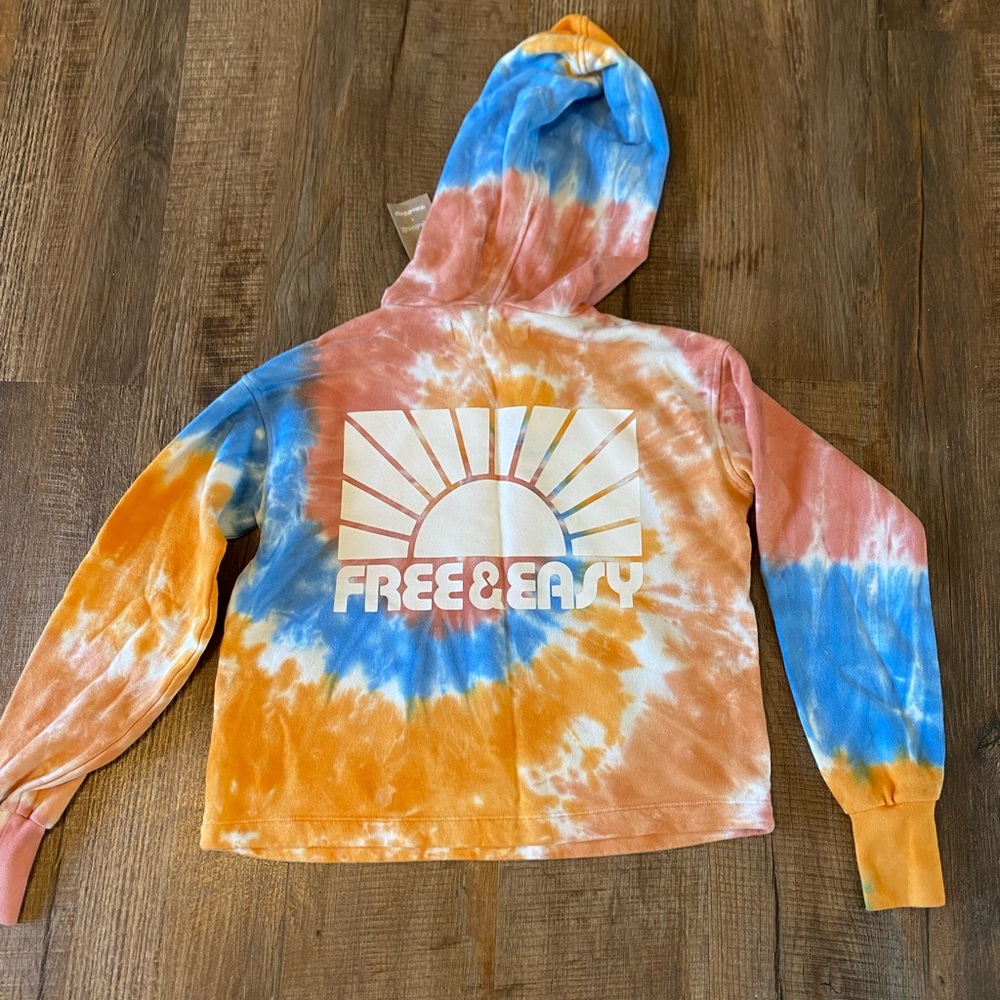 NWT Madewell Tie-Dye Free & Easy Hoodie